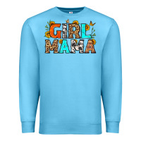 Ocean Blue girl mama Premium Sweatshirt - LillyAllenDesigns