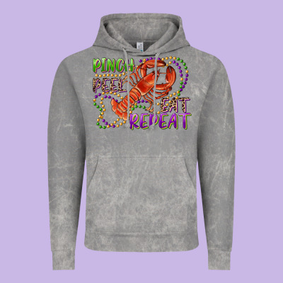 Pinch Peel Eat Repeat Crawfish Vintage Hoodie Designed By Ranaportraitstore