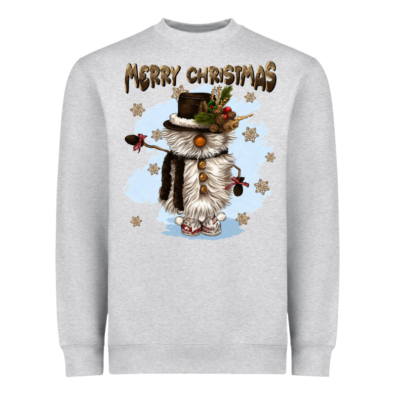 Merry Christmas Snowman Heavyweight Sweatshirt by CowGirlArtShop | Teevron