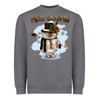 Storm merry christmas snowman Heavyweight Sweatshirt - CowGirlArtShop