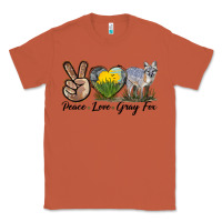 Copper Peace Love Gray Fox Classic Tee - LillyAllenDesigns