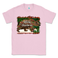 Bubblegum Pink merry christmas bear Classic Tee - BarkalooDesign