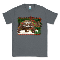 Charcoal Heather merry christmas bear Classic Tee - BarkalooDesign