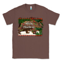 Chestnut merry christmas bear Classic Tee - BarkalooDesign
