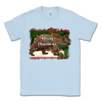 Dusty Blue merry christmas bear Classic Tee - BarkalooDesign