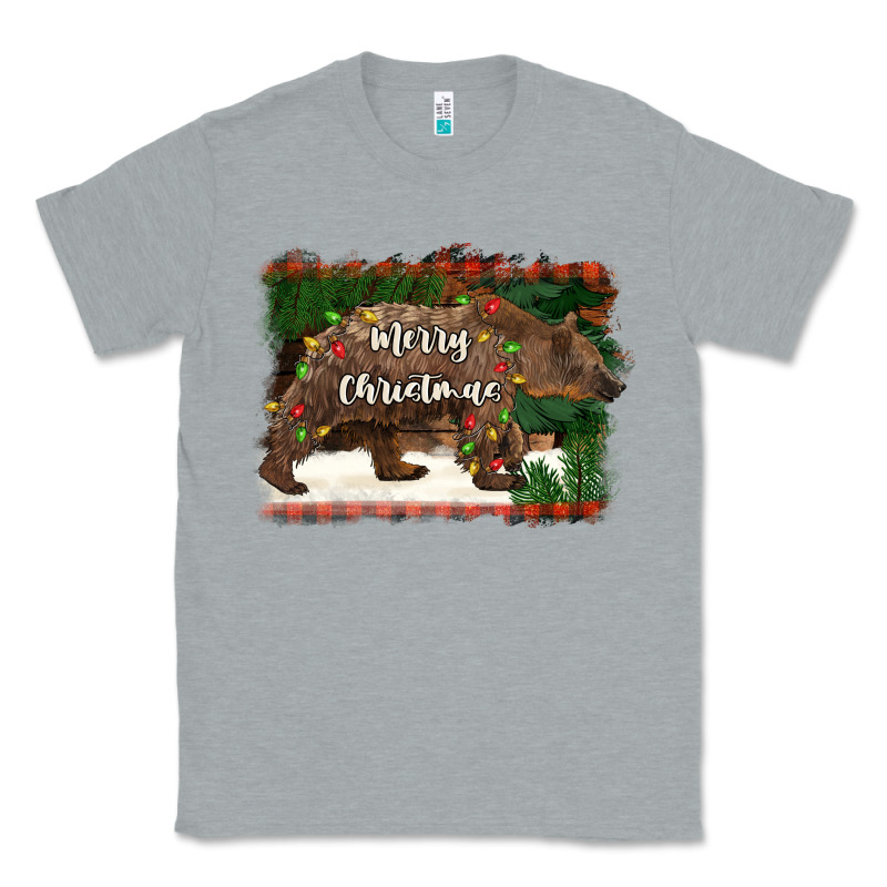 Merry Christmas Bear Classic Tee by BarkalooDesign | Teevron