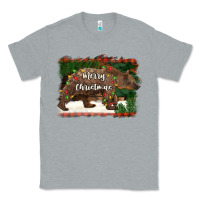 Heather Grey merry christmas bear Classic Tee - BarkalooDesign