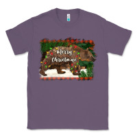 Lavender merry christmas bear Classic Tee - BarkalooDesign