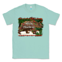 Seafoam merry christmas bear Classic Tee - BarkalooDesign