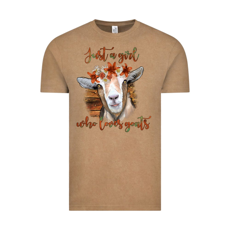 Just A Girl Who Loves Goat Vintage Tee by Bettercallsaul | Teevron