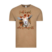 Vintage Coffee Just a Girl Who Loves Goat Vintage Tee - Bettercallsaul