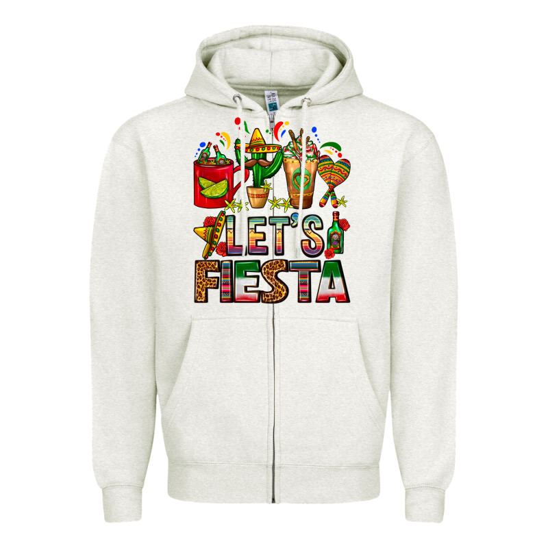Let's Fiesta Mexico Coffee Cups With Cactus Zipper Hoodie by FaDigitalArtStudio | Teevron