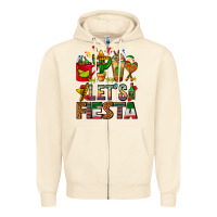 Sandshell Let's Fiesta Mexico Coffee Cups With Cactus Zipper Hoodie - FaDigitalArtStudio