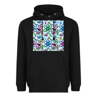 Black Science Teacher Seamless Pattern Heavyweight Hoodie - BundleAndBundleShop