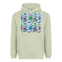 Matcha Science Teacher Seamless Pattern Heavyweight Hoodie - BundleAndBundleShop