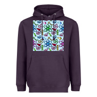 Plum Science Teacher Seamless Pattern Heavyweight Hoodie - BundleAndBundleShop