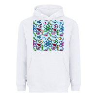 White Science Teacher Seamless Pattern Heavyweight Hoodie - BundleAndBundleShop