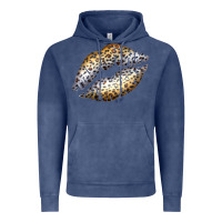 Vintage Denim Cheetah Lips Vintage Hoodie - Bettercallsaul