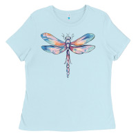 Baby Blue dragonfly Ladies Tee - MaliasSmallBusiness