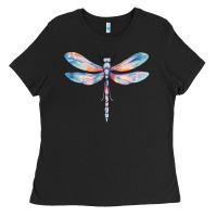 Black dragonfly Ladies Tee - MaliasSmallBusiness
