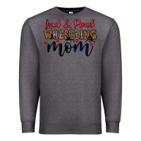 Charcoal Heather loud and proud wrestling mom Premium Sweatshirt - LillyAllenDesigns