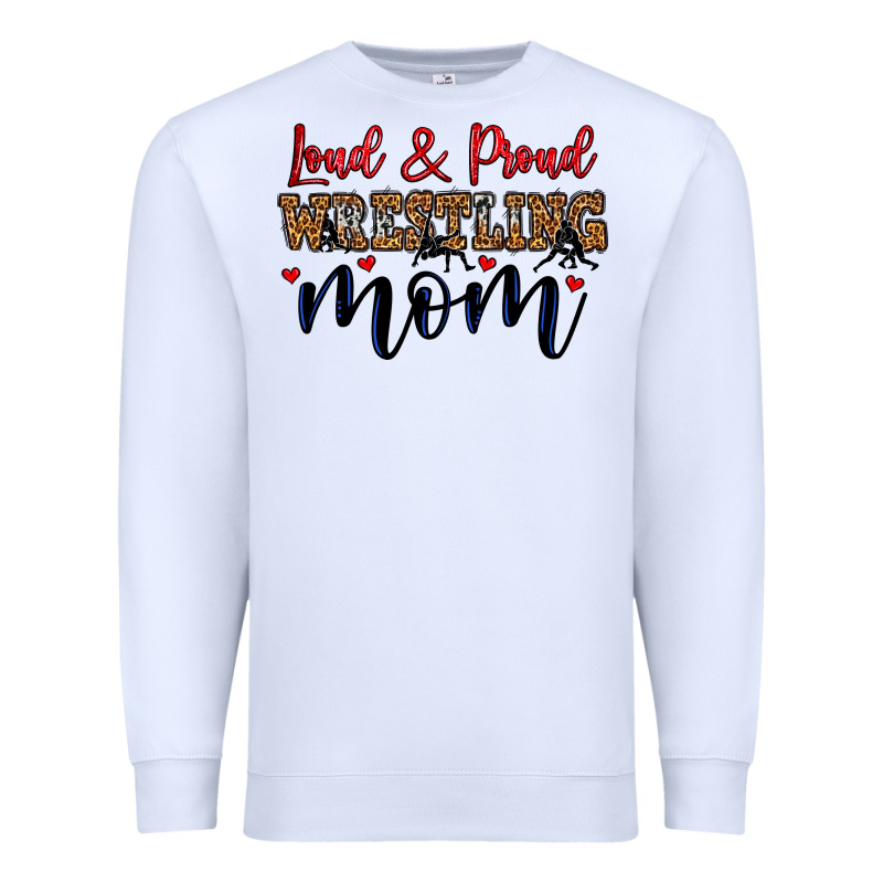 Loud And Proud Wrestling Mom Premium Sweatshirt by LillyAllenDesigns | Teevron
