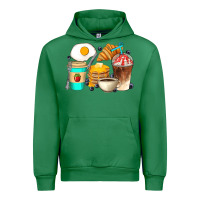 Emerald Breakfast Coffee Cups Urban Hoodie - Artiststas