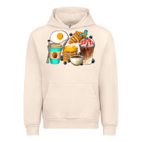 Sandshell Breakfast Coffee Cups Urban Hoodie - Artiststas