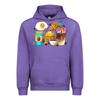 Tulip Breakfast Coffee Cups Urban Hoodie - Artiststas