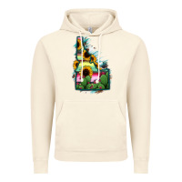 Vintage Artic Idaho Map Sunflower Cactus Serape Vintage Hoodie - RanaPortraitStore