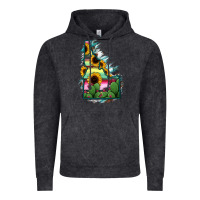 Vintage Black Idaho Map Sunflower Cactus Serape Vintage Hoodie - RanaPortraitStore