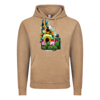 Vintage Coffee Idaho Map Sunflower Cactus Serape Vintage Hoodie - RanaPortraitStore