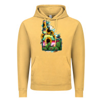 Vintage Mustard Idaho Map Sunflower Cactus Serape Vintage Hoodie - RanaPortraitStore