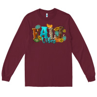 Burgundy Fall Vibes Long Sleeve Tee - texasbilliewilder