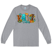 Heather Grey Fall Vibes Long Sleeve Tee - texasbilliewilder