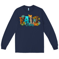 Navy Fall Vibes Long Sleeve Tee - texasbilliewilder