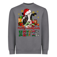 Storm merry christmas heifer cow Heavyweight Sweatshirt - CowGirlArtShop