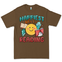 Cacao happiest when i'm reading Premium Tee - MaliasSmallBusiness