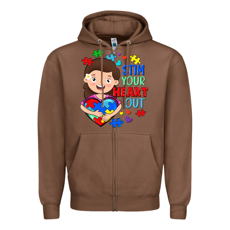 Stim Your Heart Out Zipper Hoodie by FaDigitalArtStudio | Teevron