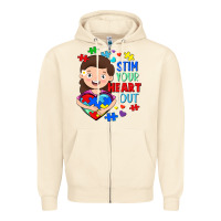Sandshell Stim your heart out Zipper Hoodie - FaDigitalArtStudio