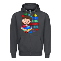 Smoke Stim your heart out Zipper Hoodie - FaDigitalArtStudio