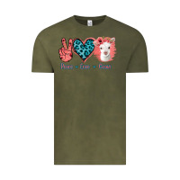 Vintage Olive Peace Love Goats Vintage Tee - Bettercallsaul