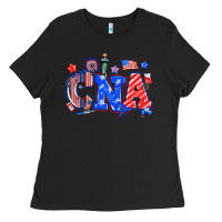 Black 4th of july cna Ladies Tee - NancyCooperArtShop