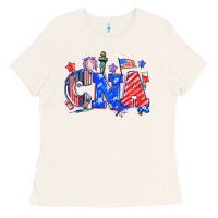 Bone 4th of july cna Ladies Tee - NancyCooperArtShop