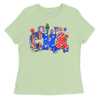 Matcha 4th of july cna Ladies Tee - NancyCooperArtShop
