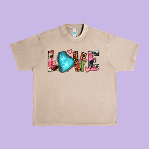 Gemstone Love Urban Heavy Tee Designed By Jahusdesignshop