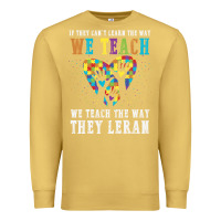 Antique Gold Autism Awareness Teacher Premium Sweatshirt - CowhideDigitalArt