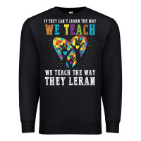 Black Autism Awareness Teacher Premium Sweatshirt - CowhideDigitalArt