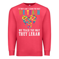 Cardinal Autism Awareness Teacher Premium Sweatshirt - CowhideDigitalArt