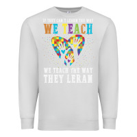 Dove Grey Autism Awareness Teacher Premium Sweatshirt - CowhideDigitalArt